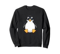 Paffuto Cool Penguin con Occhiali da Sole Summer Vibes Felpa
