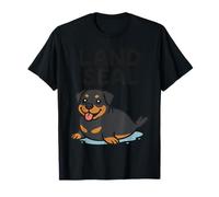 Paffuto Rottweiler Land Seal - Adorabile Doggo Divertente Maglietta
