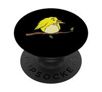 paffuto Uccello con verme PopSockets PopGrip Adesivo