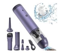 PAFXMT Aspirapolvere Auto Portatile 16000PA - Design Compatto in Colore Viola, 450g Ultra-Leggero, 2 Filtri Hepa, Ideale per Donne/Regalo Auto