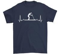 Pagaia Carta D'Imbarco Pulse Paddle Ecg Uomo T-Shirt 100% Cotone