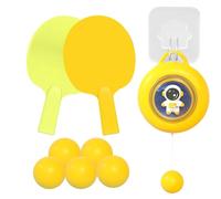Pagaia da pong - Palla per allenamento di reazione, linea elastica primaverile | Impegno per genitori - Bambini - Attività - Giocattolo per equilibrio adolescenti principianti a casa per parete