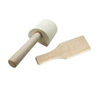 Pagaia in legno non finita 2 pezzi per argilla ceramica e forniture di utensili
