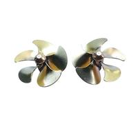 pagaia In Ottone 5 Pale 42mm Per Navi Da Guerra RC Scala 1/100 - Foro Albero M4, Rotazione CW/CCW, Accessorio Per Modello Navale