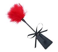 Pagaia in pelle piuma rosso, Frusta Sportiva con Piuma, sculacciate giocattoli sessuali per coppie fetish giocattoli sessuali estremi kit, per solletico Piuma per Principianti, per punizione di gioco