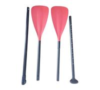 Pagaia per kayak con albero in lega di alluminio a doppia estremità per canoa gonfiabile kayak - rosso