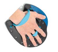 Pagaie da Nuoto 1 Paio, PP e Silicone Blu per Allenamento | Cinghie Regolabili, per Stile Farfalla e Mani, Piscina, Adulti Mani Grandi