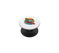 Pagaie di squalo con determinazione comica PopSockets PopGrip Adesivo