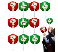 Pagaie Di Voto Sì No 10 Pezzi Giocattolo Di Risposta Sì/No A Doppio Lato