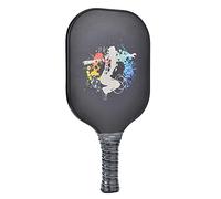 Pagaie per Pickleball, Palette per Pickleball Pagaia Portatile per Pickleball con Nucleo in Fibra di Vetro PP con Superficie Smerigliata per Casa e Bambini