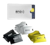 PAGAMADU Custodie per carte di credito anti-RFID e NFC, confezione da 10 pezzi, protezione antifrode, multicolore, pequeño, Contemporaneo