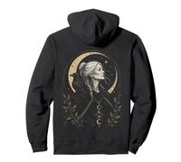 Pagan Triple Dea Crone Raven Energy Wise Unbothered Tee Felpa con Cappuccio