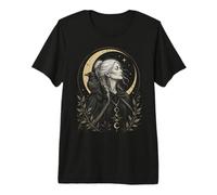 Pagan Triple Dea Crone Raven Energy Wise Unbothered Tee Maglietta Premium