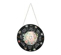 Pagan Wheel Calendar - 12 pollici Witch Calendar for Home Decor | Porta Sign and Wall Hanging with Celestial, Seasonal Wheel of the Year Display for Yule, and Holiday Decoration