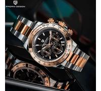 PAGANI DESIGN Fashion brand quarzo uomo automatico data orologi immersioni 100M uomo sport cronografo vetro zaffiro orologio casual VK63