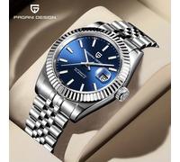 PAGANI DESIGN orologio meccanico da uomo orologio automatico di lusso sportivo in acciaio inossidabile 100M orologio impermeabile per uomo Cielo Blu