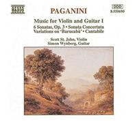 Paganini Niccolo' - PAGANINI: Music for Violin and Guitar, Vol. 1