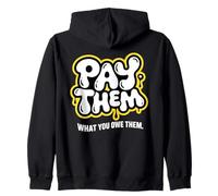 Pagare Loro Quello Che Si Deve Loro - Donne Vintage Equal Pay Felpa con Cappuccio