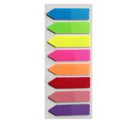 Page Markers Sticky Tabs, Color Index Tabs, Transparent Fluorescent Sticker