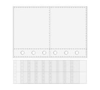 Page Protector - PP, 3.39x5.12in Transparent Sleeve Durable | Clear Sheet Protectors For 6-Ring Binder, Document Organizer For Students, Professionals, Artists, Teachers, Office, Travel