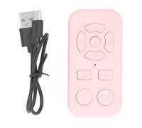 Pagina di controllo remoto Bluetooth Turner 9 chiavi ricaricabili Smartphone wireless SCOLLING ker per auto -registrazione video e lettura mobile ABS Materiale di tipo C (Rosa)
