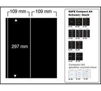 Pagine Nero A4 Compatto 2x vertikal109x297mm Safe 461 10 X Pacco