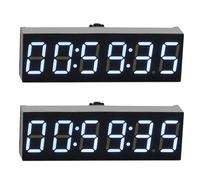 PAGJHRFJG 2X Orologio Elettronico Digitale A LED da 0,36 Pollici A 6 Bit W Secondo Modulo Display Spegnimento Regolazione Luminosità Memoria -D