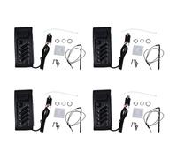 PAGJHRFJG 4X Equalizzatore Amplificatore Preamplificatore Chitarra EQ Preamplificatore A 4 Bande Preamplificatore Acoustic Piezo 7545r