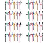PAGJHRFJG 96 Pezzi Matite per Appunti per Studenti Matite per Note Musicali con Gomma Matite Musicali Colorate Matita Piegata un Chiave di Violino nel Legno