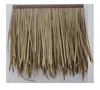 Paglia Artificiale Finta Quella Paglia Finta PE Plastica Tetto Di Paglia Artificiale Mattone Antico Decorativo Paesaggio Da Giardino Paglia Di Palma Runner Roll(Yellow c,8pcs)