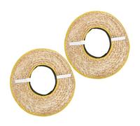 Paglia Visiera Parasole 45 CM per Casco da Cantiere 2 Pezzi | Accessorio per Lavoratori, Copertura senza Cima, per Ambienti di Lavoro e Cantieri, Colore Bordo Casuale Colore Casuale