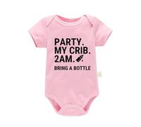 Pagliaccetti Neonato Infant-And-Toddler-Bodysuit Giacca Piedi Pagliaccetto tutine tinta unita per neonati Morbido e Traspirante Simpatica Idea Regalo Bambina 0-18 Mesi