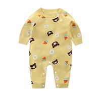 Pagliaccetti Neonato Tutine per neonati Pagliaccetto Pigiama in Cotone tinta unita Morbido e Traspirante Stampa Carina Body Regalo baby shower gravidanza
