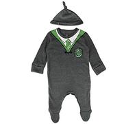 Pagliaccetto con licenza Harry Potter con cappello Serpeverde per bambino o ragazza, Carbone, 12-18 Months