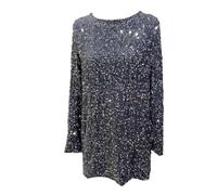 Pagliaccetto con paillettes Plussize, Top con paillettes Plus Mini abito