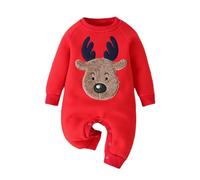 Pagliaccetto Neonata Babbo Natale Tutine Da Neonato, Pagliaccetti Lavorati Carina Con Cappuccio Costume Di Prestazioni Vacanza Natale Ideale Per Feste Di Natale Tutina Neonato 0-3 Mesi Femmina