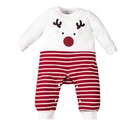 Pagliaccetto Neonato Per Natale, Bambino Ragazze Ragazzi My First Christmas Costume Body Neonato Caldo Cotone Tutine Neonato Invernali Completini Neonati Vestiti Di (05-Watermelon Red, 6-9 Months)