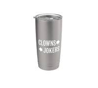 Pagliacci A Sinistra Joker Alla Freccia Destra Bicchiere termico in acciaio inox doppia parete