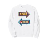 Pagliacci A Sinistra Joker alla Freccia Destra Felpa