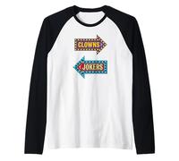 Pagliacci A Sinistra Joker alla Freccia Destra Maglia con Maniche Raglan