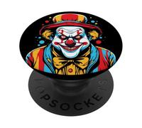 Pagliaccio Inquietante Halloween Spaventoso Con Clown Costume Incubo PopSockets PopGrip Adesivo