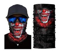 Pagliaccio Rosso Donna Uomo Passamontagna Multiuso Scaldacollo Durevole Sciarpa al Collo per Yoga Traspirante Sports