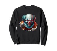 Pagliaccio spaventoso raccapricciante Halloween Costume Art Felpa