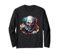Pagliaccio spaventoso raccapricciante Halloween Costume Art Maglia a Manica