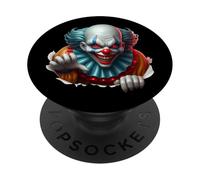 Pagliaccio spaventoso raccapricciante Halloween Costume Art PopSockets PopGrip Adesivo