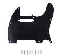 Paglie di chitarra a 3 strati PVC Protezione graffiata Protezione decorativa per chitarra per chitarra per chitarra per chitarra per la plastica nera in stile telecaster 8,5 x 7,5