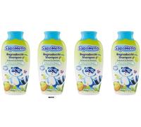 Paglieri SapoNello Bagnodoccia Shampoo Pera, Gel Doccia e Shampoo con Pera, Formula Senza Lacrime, 400 ml, Confezione da 4 + Portachiavi Italy Shop Service in Omaggio