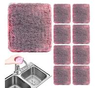 Paglietta In Lana D'Acciaio,10 Pezzi Tamponi Metallici In Fibra - Utensili Da Cucina Per Pulire Pentole Forni E Bagni In Casa Familiare