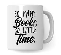 Pagma - Tazza con scritta in lingua inglese "Letture Librerie, libro da lettera", idea regalo per lettore, tazza da caffè, letteratura divertente