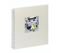 Pagna 13912-02 - Album con costa a spirale nozze Just Married, copertina in tela, cartone fotografico bianco e pergamena, 40 pagine, 310 x 320 mm, colore: Bianco